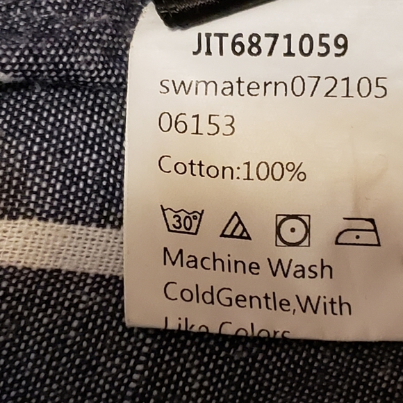 Shein 100% Cotton Black & White Striped Spaghetti Strap Tank Top - Picture 11 of 14